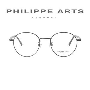 필립아츠 안경테 PA5003D C4 동글이 메탈테 오버사이즈 안경