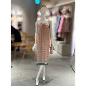 [비너스]오렌지 보더 나염 여성 골프 샤워가운 (VGN7124L)