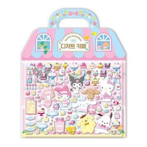 피티엘 산리오캐릭터즈 입체가방 스티커 디저트카페