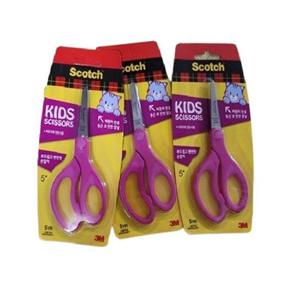3M스카치 어린이 양손가위5(핑크색)