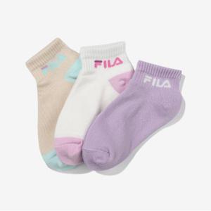 [휠라키즈] 발목양말 3매입 (FK3SCG1071X_OWH)