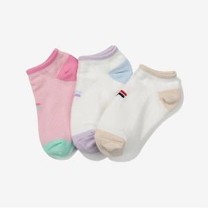 [휠라키즈] 스니커즈양말 3매입 (FK3SCG1070X_OWH)