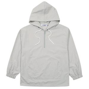 [모로엠]남성 오버핏 나일론 후드밴딩 반집업 5C-TSA-Q083-연그