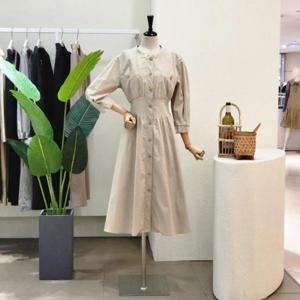 [포커스]  FS4A7OP00993_밴딩 포인트 A라인 롱원피스