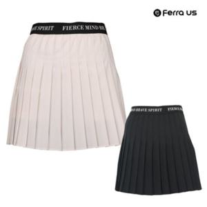 [티엔디]여성 여름 골프웨어 골프 주름 플리츠 밴딩 스커트