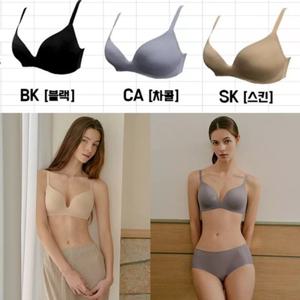 [비너스]AB컵 퓨징 노와이어 데일리 볼륨 브래지어 (VBR0981)