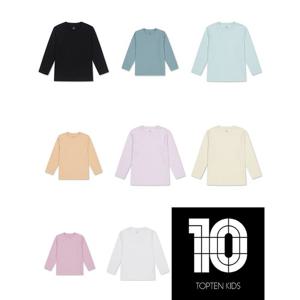 탑텐키즈 MKD5TS3901 에센셜 USA코튼 베이직 9부티셔츠