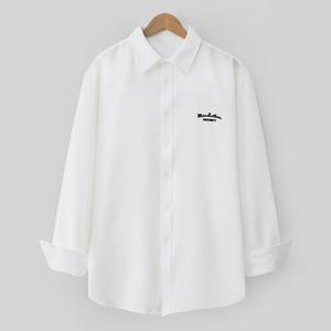 [엠엔씨][MNC] 레터링자수 박스핏 긴팔셔츠 (MDLS128PA)