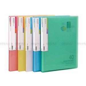 문화 투명 클리어화일 40매 F423-7 A4