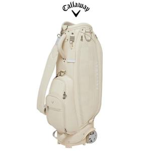 (한국캘러웨이골프) ROSEVILLE 로즈빌 바퀴 휠 캐디백 베이지