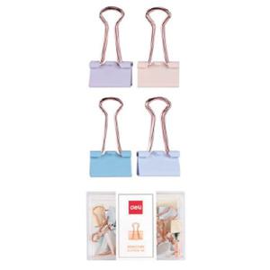 델리 파스텔골드 더블클립 78200LF 19mm 20개19x37mm