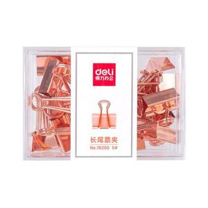 메탈 더블클립 K78200GD 로즈골드 8개입(64X100X15)