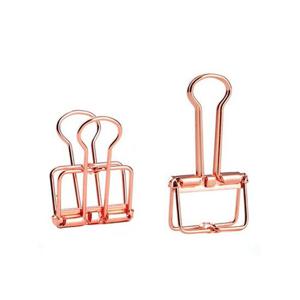 메탈와이어더블클립K9414GD로즈골드 8개입(64X100X19)