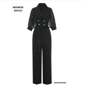 [미니멈]MD 카라넥 시스루 슬리브 점프슈트 MD MYBGWO4100 M_CJ