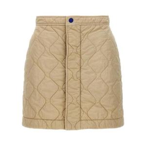 버버리 퀼티드 미니 스커트 8081126SOAP Beige