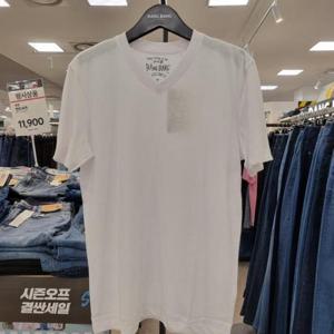 뱅뱅 HC21 공용브이넥기본무지반팔티셔츠 NTY502