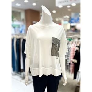 [트리아나]주머니 포인트 루즈핏 반팔 티셔츠 AK2TA24_WH