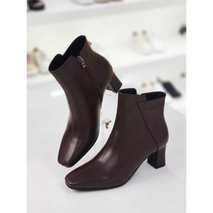 [머랭고]천연소가죽 엘리 앵클부츠힐 6cm (M23W05L)