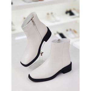 [머랭고]천연소가죽 밋핏 앵클부츠 4cm (M23W03L)