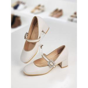 [머랭고]소가죽 쏘 소프트 메리제인 펌프스힐 5cm (M23F09L)