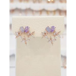 볼라레 세이브존01 꽃선물 큐빅 핑크 귀걸이 spe756