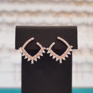 볼라레 세이브존01 다이아귀걸이 D라인 은침 spe618