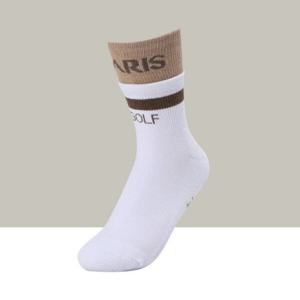 [엘르골프](중목)페이크 레이어드 파일 양말6J68302화이트 02_CC