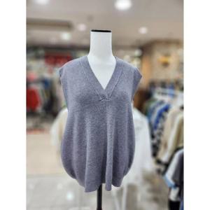 스테파니 세이브존08 원버턴 브이넥  니트 조끼 A24SW4701
