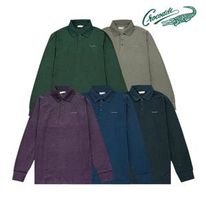 [크로커다일] 폴리 혼방 기모 자카드 폴로티 CDAAATP3703