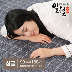 일월 카본 탄소매트 워셔블 피치 블로썸 (싱글)