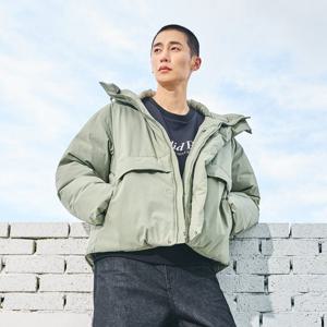 [클라이드앤]클라이드앤 유니 후드 사선포켓 숏다운FNDDU412U_SC