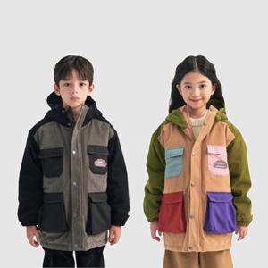 [차일디] 아웃도어프로덕츠키즈 (OD244OJK04) 컬러 블록 패딩 마운틴 파카 택1
