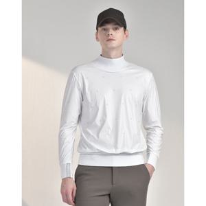 닥스 골프 24FW 품절임박PREMIUM 화이트 니트믹스 방풍 하이넥 이너 DGTS4D732OW