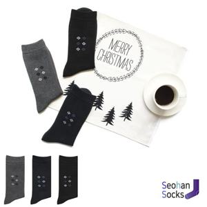 남자 파일 테리 스몰다이아 기모 두꺼운 양말 1족