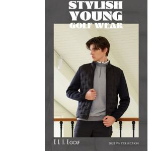 [엘르골프]남성 저지 믹스 경량 튜브 다운 점퍼 6J72052 블랙04_