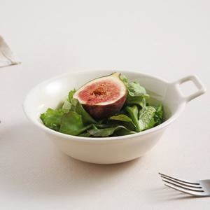 검트리 제이드 도자기 그릇 밥 공기 핸들 칩볼 1호 오프화이트