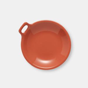 검트리 제이드 도자기그릇 찬기 핸들쿠프 소 버밀리온오렌지