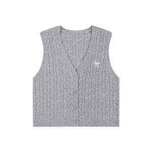 여)꽈배기 니트베스트(FOC-7727) BO4WSW861-GY