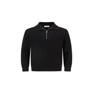 지오지아 HC04 지오지아 블랙 에리변형 하프 집업 니트 1254EU1108