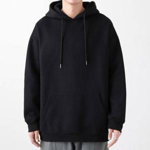 남녀공용 깔끔한 포켓주머니 무지후드티셔츠 빅사이즈