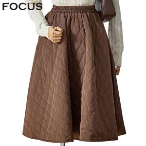 [포커스]A라인 퀼팅 스커트_FW3J7SK0242