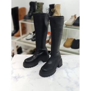 [한슈]한슈 세이브존07 앞가보시 청키 롱부츠 6cm HS93611vg (26