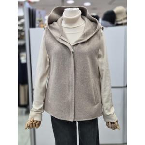 밀스튜디오 세이브존04 핸드메이드 울 후드조끼 LQAVTR105