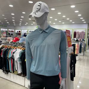 [팜스프링스]골프 사선 포인트 pk티셔츠GP23KY52M_DG