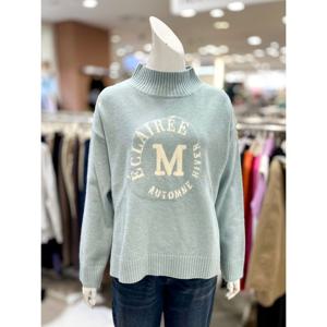 [트리아나]옆트임 루즈핏 반목 니트 티셔츠 AI4TA21