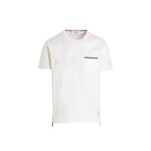 톰브라운 삼선 포켓 반팔 티셔츠 MJS010A01454100