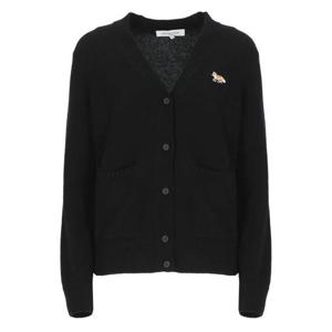 메종키츠네 가디건 LW00507KT1006P199 BLACK DOM