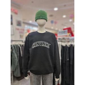 소이주니어 세이브존01 겨울 도톰 기모 입체 로고 공용 키즈맨투맨 23W3409