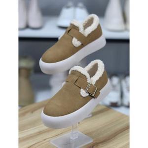 바이로쏘 세이브존06 통굽 플랫폼 스웨이드 퍼안감 3cm 로퍼 (BY)24F12284AG3