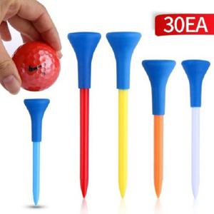 플라스틱 고무 골프티 30개 스포츠 골프용품 필드용품